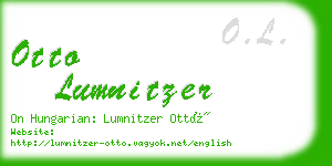 otto lumnitzer business card